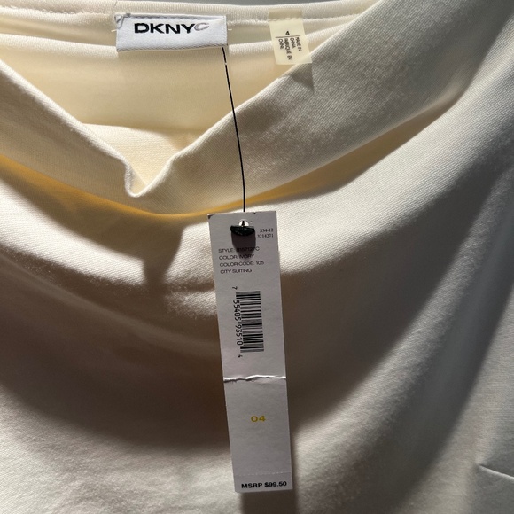 DKNYC Off-White Ruched Dress - Picture 4 of 8